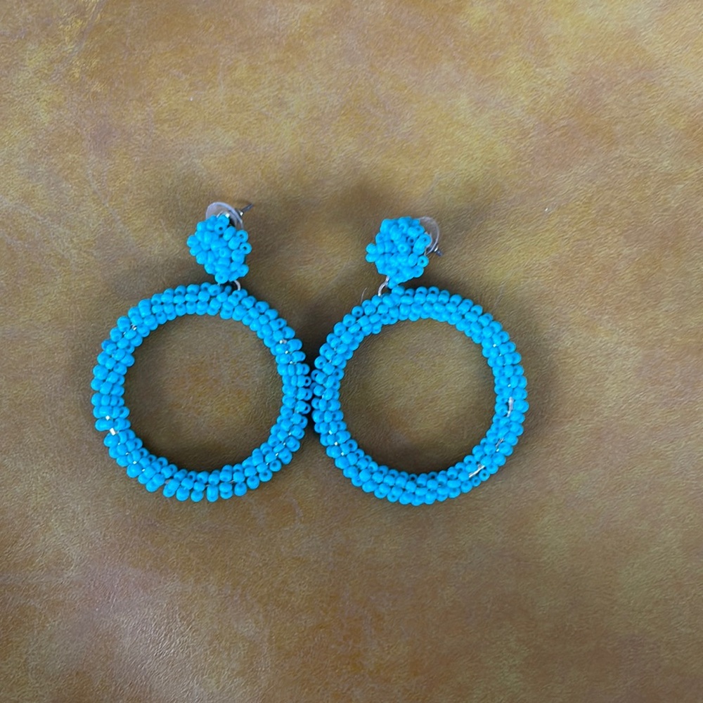 Turquoise beaded earrings